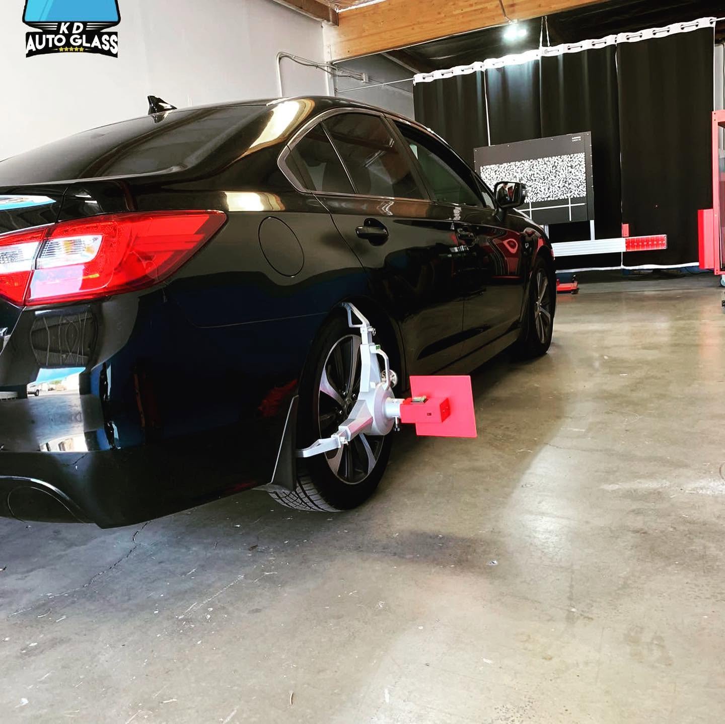 Sensor and auto glass service shop detail